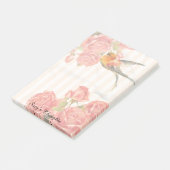 Een vogel tussen de Rozen Post-it® notes 4 x 6 (Schuin)