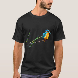 Een vogel van het geslacht Kingfisher (wetenschapp T-shirt
