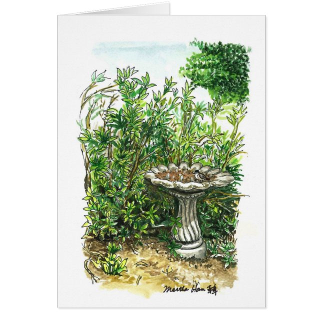 Een vogelbad (Voorkant)