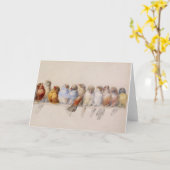 Een vogeltrekkeraar 1880 kaart (Gele Bloem)