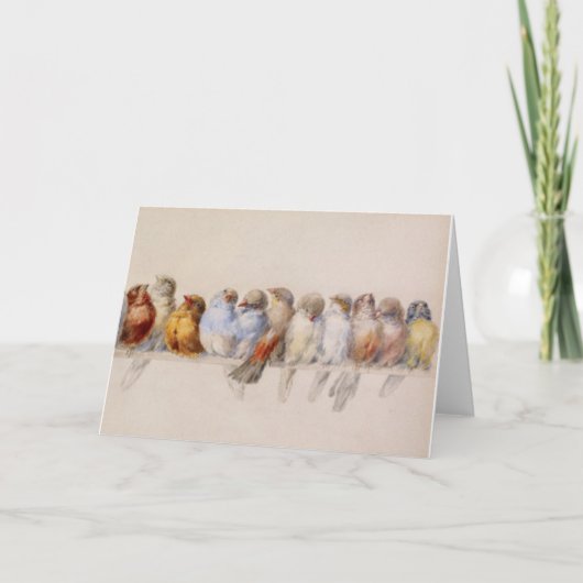 Een vogeltrekkeraar 1880 kaart (Voorkant)