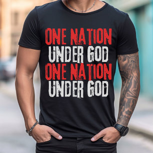 Een volk onder god, politieke T-shirt
