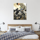 Een volledig gemonteerde stuurhutbemanningshelm canvas afdruk (Insitu (Slaapkamer))