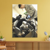 Een volledig gemonteerde stuurhutbemanningshelm canvas afdruk (Insitu (Woonkamer))