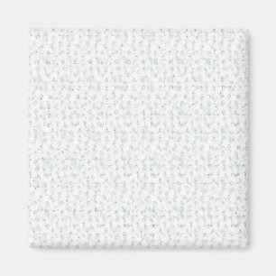 Een volledig wit, karakterloos oppervlak vult de magneet