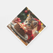 Een volmaakte kerstwens servet (Hoek)