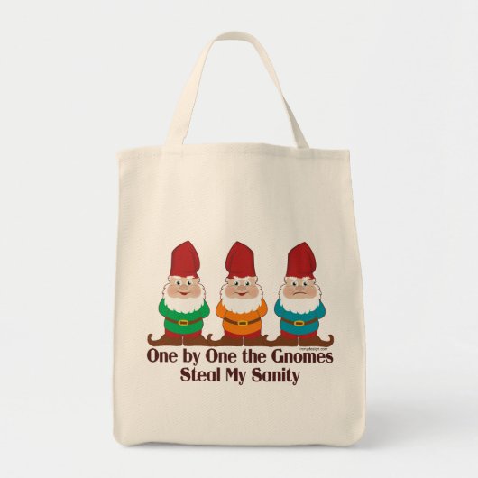 Eén voor één de Gnomen Funny Tote Bag (Voorkant)