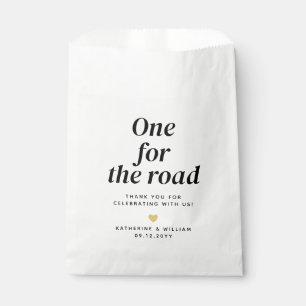 Een voor het wegverkeer dank je snack Favor Bag Bedankzakje
