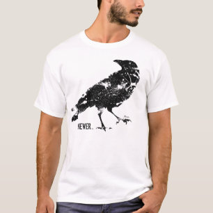 Een voorbeeld van TQ's Crow Shirten - Meer beschik T-shirt