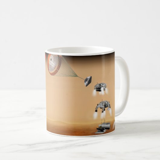 Een voorgestelde Mars Sample Return-missie. Koffiemok (Voorkant rechts)