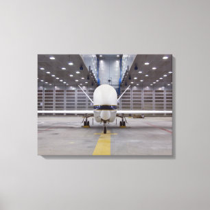 Een voorste uitzicht van een onbemand vliegtuig va canvas afdruk