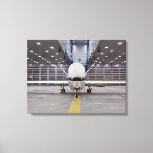 Een voorste uitzicht van een onbemand vliegtuig va canvas afdruk (Voorkant)