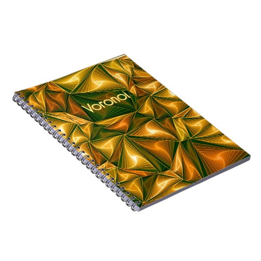 Een voronoi driehoekspatroon voor wiskunde geeks notitieboek (Rechterzijde)