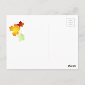 EEN VOS IN HERFST BRIEFKAART (Achterkant)