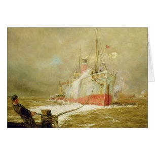 Een vrachtschip dokken