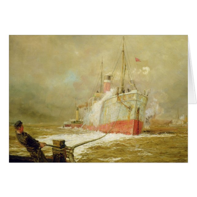 Een vrachtschip dokken (Voorkant Horizontaal)