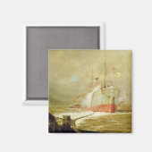 Een vrachtschip dokken magneet (Voorkant / Achterkant)