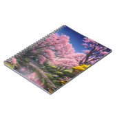 Een vredige stroom meandert door een weelderig bos notitieboek (Linkerzijde)