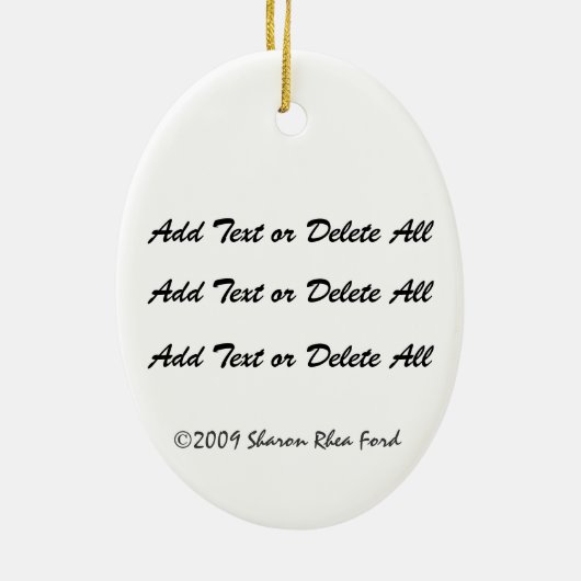 Een vreedzaam thema - Vredesgebaar Keramisch Ornament (Achterkant)