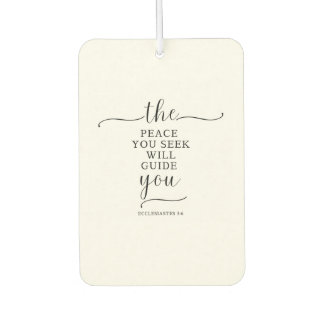 Een vreedzame boodschap autoverfrisser luchtverfrisser