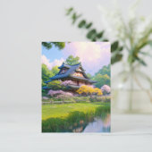 Een vreedzame terugkeer in het hart van de Natuur Briefkaart (Staand voorkant)