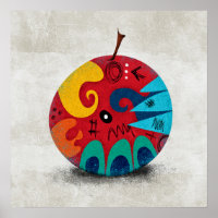 Een vreemde Apple Poster Wall Art