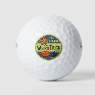 Een vreemde truc golfballen
