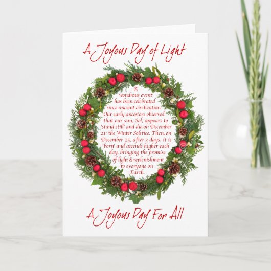 EEN VREUGDEVOLLE DAG - KAART (Voorkant)