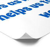 Een vriend accepteert ons zoals wij - vriendschaps poster (Hoek)