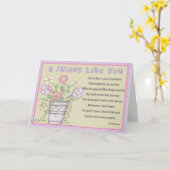 Een vriend als jij kaart (Gele Bloem)