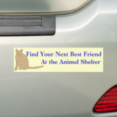 Een vriend Bumpersticker 1 aannemen (Op auto)