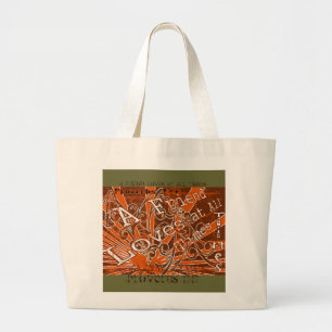 Een vriend heeft altijd lief. - grote tote bag