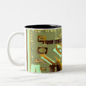 Een vriend houdt altijd van. Proverbs 17:17 Tweekleurige Koffiemok (Links)