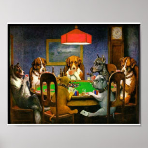 Een vriend in nood 1903 C.M.Coolidge Poster