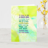 Een vriend is als een goed merk kaart (Gele Bloem)