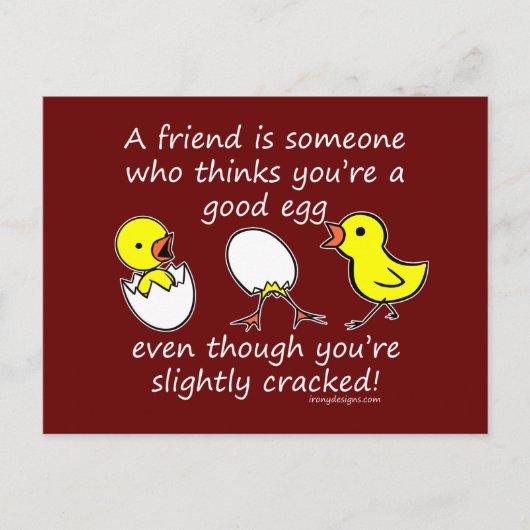Een vriend is iemand briefkaart (Voorkant)