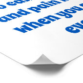 Een vriend is iemand die je kan zien - vriendschap poster (Hoek)