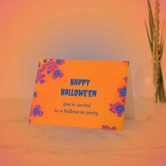 Een vriendelijkere, zachtere Hallowe'en uitnodigin Bedankkaart