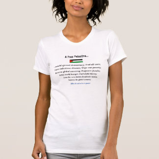 Een "vrij Palestina" zou alle oorlogen beëindigen T-shirt