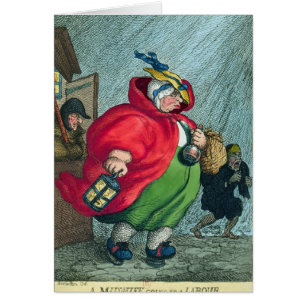 Een vroedvrouw die naar een arbeidsloon gaat, 1811
