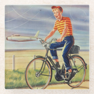 Een vroege Amerikaanse fiets en Onderzetter
