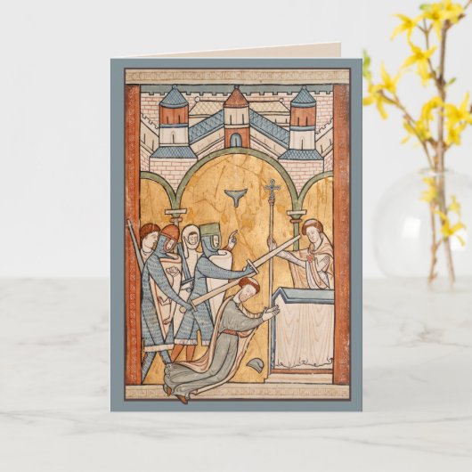 Een vroege martelaarschap van St. Thomas Becket in Kaart (Gele Bloem)