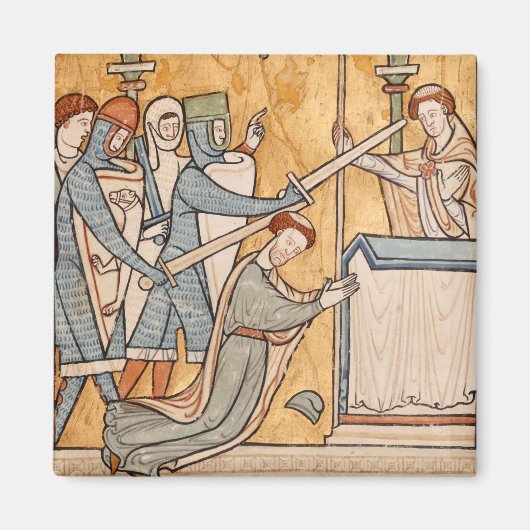 Een vroege martelaarschap van St. Thomas Becket in Magneet (Voorkant)