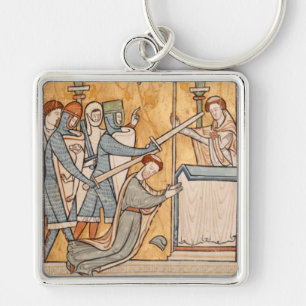 Een vroege martelaarschap van St. Thomas Becket in Sleutelhanger