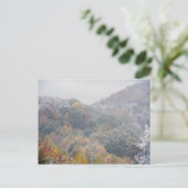 Een vroege sneeuw in de Herfst Briefkaart (Staand voorkant)