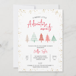 Een vrolijk avontuurtje wacht op Baby shower Kaart