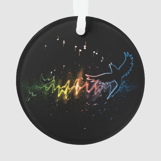 Een vrolijk geluid ornament (achterkant)