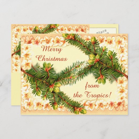 Een vrolijk kerst Briefkaart (Voorkant / Achterkant)