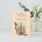 Een vrolijk kerst Briefkaart (Staand voorkant)