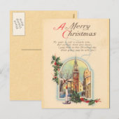 Een vrolijk kerst Briefkaart (Voorkant / Achterkant)